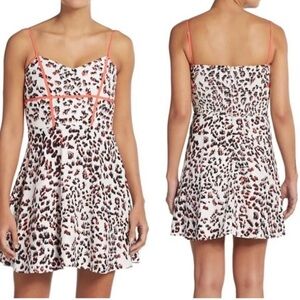Parker Leopard Print Spaghetti Strap Dress size small